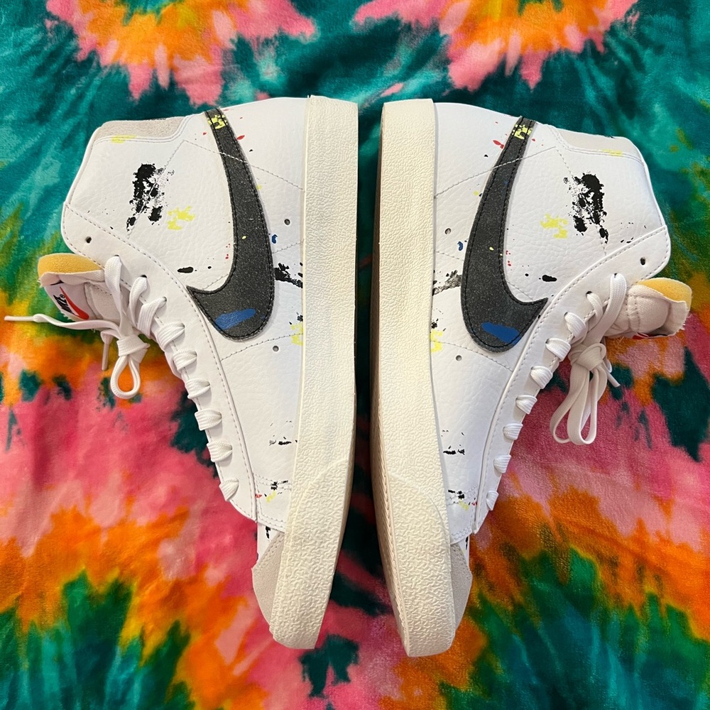 Nike Men's Shoes Blazer Mid '77 Paint Splatter DC7331-100 - NWOT - Size 10